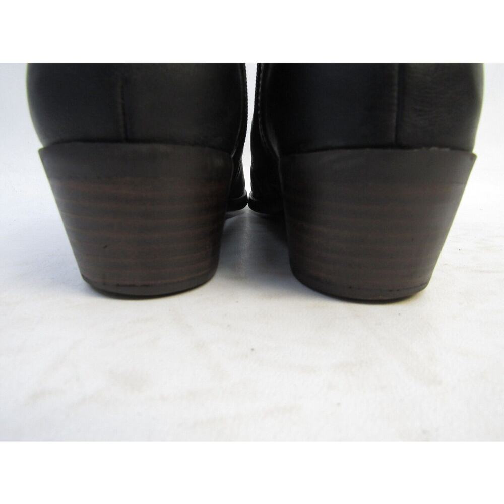 Lucky Brand Womens Size 9 M Black Leather Zip Ankle Fashion Boots Bootie - Picture 8 of 10